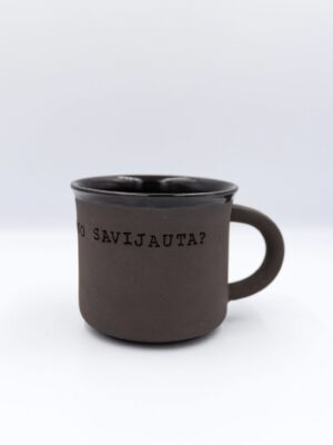 Black mindful mug
