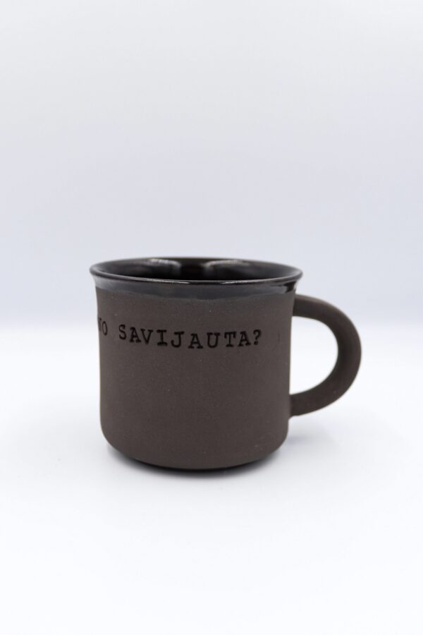 Black mindful mug