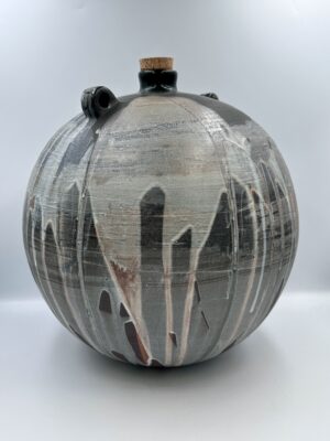 Apvalus butelis, Round bottle, Vessel, vase, bottle, jar, vaza, indas, butelis, ąsotis