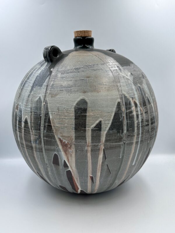 Apvalus butelis, Round bottle, Vessel, vase, bottle, jar, vaza, indas, butelis, ąsotis