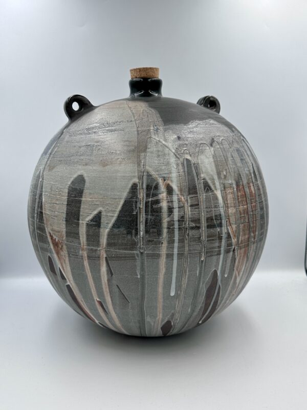 Apvalus butelis, Round bottle, Vessel, vase, bottle, jar, vaza, indas, butelis, ąsotis